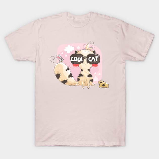 Cool Cats T-Shirt by Katheryn's Studio